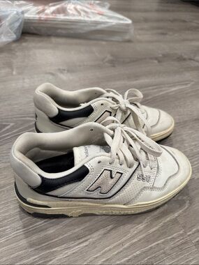 New Balance 550 Sneakers in White and Black